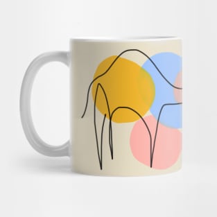 Camel Abstract Line Art Mug